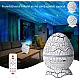 Proiector Stele Ou de Dinozaur 4 IN 1 lampa veghe copii speaker bluetooth LED 19 sunete albe rotatie 360