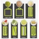 Razatoare multifunctionala 16 accesorii lame Inox verde