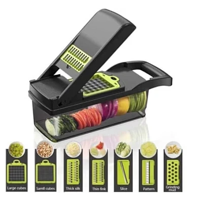 Razatoare multifunctionala 16 accesorii lame Inox verde