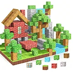  Set 75 Cuburi magnetice Jucarie de construit