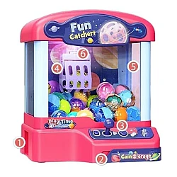 Joc tip Automat de Jucarii cu Gheara pentru Copii Mini Claw Machine cu Lumini si Sunete