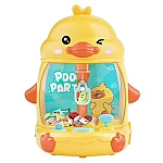 Mini Automat cu Gheara in forma de Ratusca joc interactiv pentru copii cu lumini si muzica