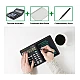 Calculator stiintific ecran LCD 7 inch 12 cifre solar/baterie negru 25.3x15.9x1.6cm