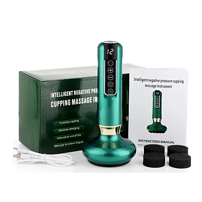 Aparat de masaj Pastsky Incarcare USB 8W Verde Aparat de masaj Pastsky Incarcare USB 8W Verde