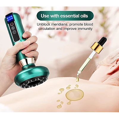 Aparat de masaj Pastsky Incarcare USB 8W Verde Aparat de masaj Pastsky Incarcare USB 8W Verde