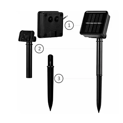 Instalatie solara decorativa lungime 30 metri cu 300 LED ALB CALD Instalatie solara decorativa lungime 30 metri cu 300 LED ALB CALD