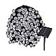 Instalatie solara decorativa lungime 30 metri cu 300 LED ALB RECE Instalatie solara decorativa lungime 30 metri cu 300 LED ALB RECE