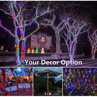 Instalatie solara decorativa lungime 30 metri cu 300 LED MULTICOLOR Instalatie solara decorativa lungime 30 metri cu 300 LED MULTICOLOR