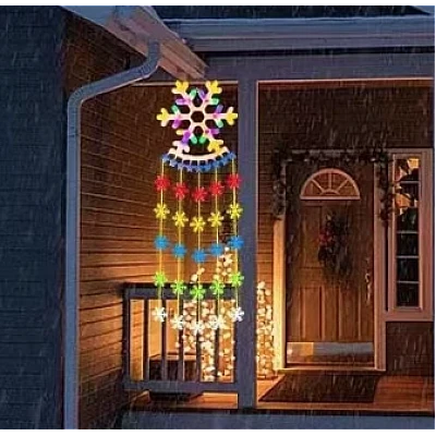 Ghirlanda luminoasa colorata tip FULG lungime 160 cm cu 60LED alimentare la priza multicolor Ghirlanda luminoasa colorata tip FULG lungime 160 cm cu 60LED alimentare la priza multicolor