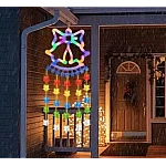 Ghirlanda luminoasa colorata tip CLOPOTEL lungime 160 cm cu 60LED alimentare la priza multicolor