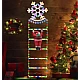 Decoratiune Scara lui Mos Craciun luminoasa Led multicolor 25x160 cu model Fulg de Nea Decoratiune Scara lui Mos Craciun luminoasa Led multicolor 25x160 cu model Fulg de Nea
