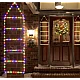 Decoratiune Scara lui Mos Craciun luminoasa Led multicolor 25x160 cu model Fulg de Nea Decoratiune Scara lui Mos Craciun luminoasa Led multicolor 25x160 cu model Fulg de Nea