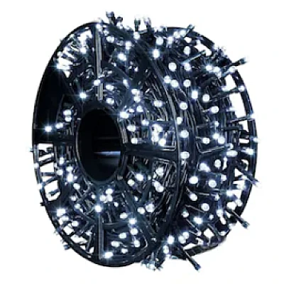 Instalatie de Craciun tip Rola interior sau exterior rezistenta 50m 300LED ALB RECE Instalatie de Craciun tip Rola interior sau exterior rezistenta 50m 300LED ALB RECE