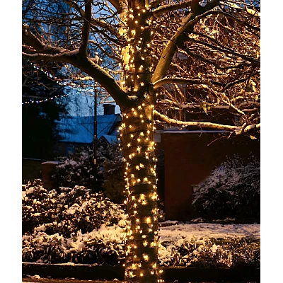 Instalatie de Craciun tip Rola interior sau exterior rezistenta 50m 300LED ALB CALD