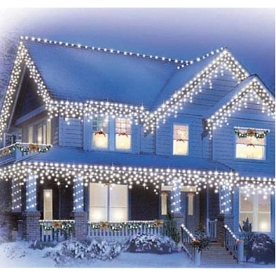 Instalatie de Craciun 1500 25 tip FRANJURI de 20 metri 500 LED ALB RECE Instalatie de Craciun 1500 25 tip FRANJURI de 20 metri 500 LED ALB RECE