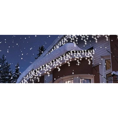 Instalatie de Craciun 1500 25 tip FRANJURI de 20 metri 500 LED ALB RECE Instalatie de Craciun 1500 25 tip FRANJURI de 20 metri 500 LED ALB RECE