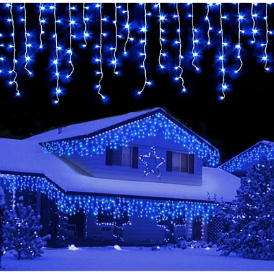 Instalatie de Craciun 1500 17 tip FRANJURI de 12 metri 300 LED ALBASTRA Instalatie de Craciun 1500 17 tip FRANJURI de 12 metri 300 LED ALBASTRA