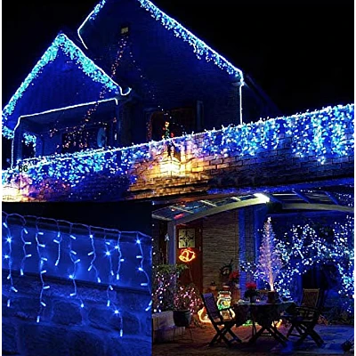 Instalatie de Craciun 1500 17 tip FRANJURI de 12 metri 300 LED ALBASTRA Instalatie de Craciun 1500 17 tip FRANJURI de 12 metri 300 LED ALBASTRA