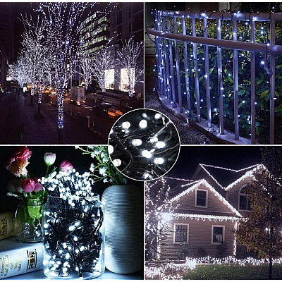 Instalatie solara decorativa lungime 50 metri 1500 12 ALB RECE Instalatie solara decorativa lungime 50 metri 1500 12 ALB RECE