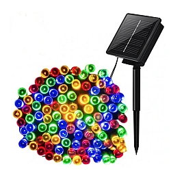 Instalatie solara decorativa lungime 50 metri 1500 12 MULTICOLOR