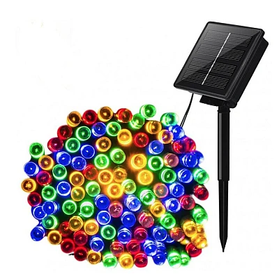 Instalatie solara decorativa lungime 50 metri 1500 12 MULTICOLOR Instalatie solara decorativa lungime 50 metri 1500 12 MULTICOLOR