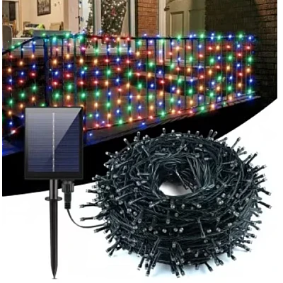 Instalatie solara decorativa lungime 50 metri 1500 12 MULTICOLOR Instalatie solara decorativa lungime 50 metri 1500 12 MULTICOLOR