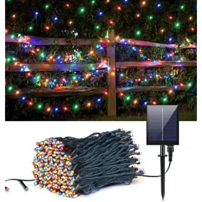 Instalatie solara decorativa lungime 50 metri 1500 12 MULTICOLOR Instalatie solara decorativa lungime 50 metri 1500 12 MULTICOLOR