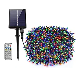 Instalatie solara decorativa lungime 60 metri 1500 15 MULTICOLOR