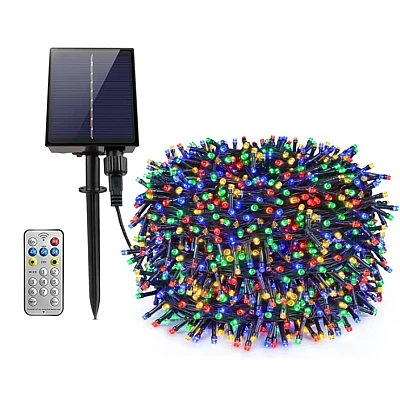Instalatie solara decorativa lungime 60 metri 1500 15 MULTICOLOR Instalatie solara decorativa lungime 60 metri 1500 15 MULTICOLOR