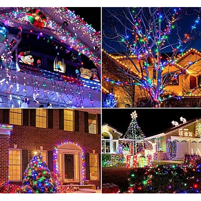 Instalatie multicolora 100m tip rola cu 480 LED 8 efecte de iluminare Instalatie multicolora 100m tip rola cu 480 LED 8 efecte de iluminare