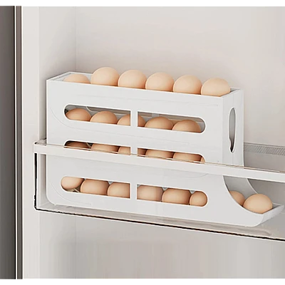 Organizator oua pentru frigider 4 niveluri capacitate 30 oua design automat Organizator oua pentru frigider 4 niveluri capacitate 30 oua design automat
