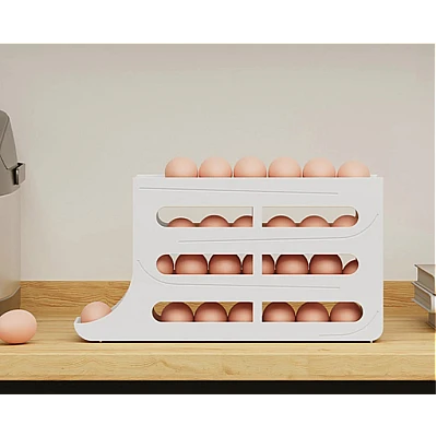 Organizator oua pentru frigider 4 niveluri capacitate 30 oua design automat Organizator oua pentru frigider 4 niveluri capacitate 30 oua design automat