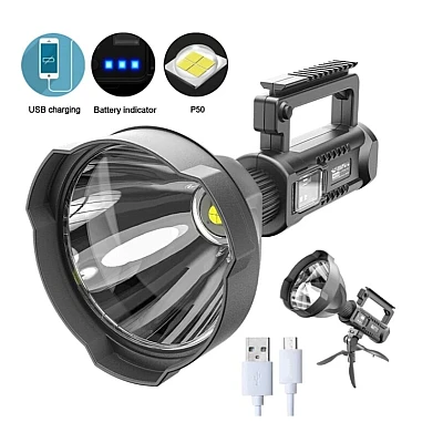 Lanterna multifunctionala W5119 incarcare USB LED 4 Moduri De Iluminat indicator baterie Lanterna multifunctionala W5119 incarcare USB LED 4 Moduri De Iluminat indicator baterie