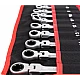 Set 22 piese chei combinate fixe si inelare articulate de la 6 la 32 mm Set 22 piese chei combinate fixe si inelare articulate de la 6 la 32 mm