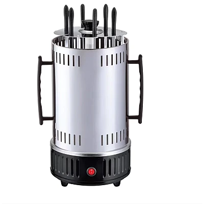Gratar electric vertical 1500W cu 8 gauri 16 8 cupe ulei DSP frigarui detasabile carcasa de protectie Gratar electric vertical 1500W cu 8 gauri 16 8 cupe ulei DSP frigarui detasabile carcasa de protectie