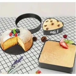 Set 3 tavi pentru copt forma Inima/Rotunda/Patrata cu baza detasabila 24/26/28 cm Set 3 tavi pentru copt forma Inima/Rotunda/Patrata cu baza detasabila 24/26/28 cm