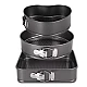 Set 3 tavi pentru copt forma Inima/Rotunda/Patrata cu baza detasabila 24/26/28 cm Set 3 tavi pentru copt forma Inima/Rotunda/Patrata cu baza detasabila 24/26/28 cm