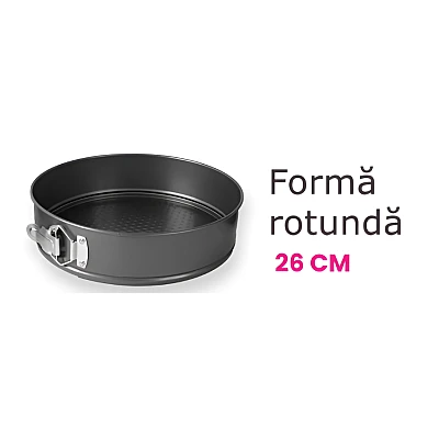 Set 3 tavi pentru copt forma Inima/Rotunda/Patrata cu baza detasabila 24/26/28 cm Set 3 tavi pentru copt forma Inima/Rotunda/Patrata cu baza detasabila 24/26/28 cm