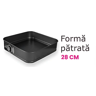 Set 3 tavi pentru copt forma Inima/Rotunda/Patrata cu baza detasabila 24/26/28 cm Set 3 tavi pentru copt forma Inima/Rotunda/Patrata cu baza detasabila 24/26/28 cm