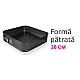 Set 3 tavi pentru copt forma Inima/Rotunda/Patrata cu baza detasabila 24/26/28 cm Set 3 tavi pentru copt forma Inima/Rotunda/Patrata cu baza detasabila 24/26/28 cm