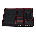 Suport telefon auto tip covoras antiderapant pad masina afisare numar telefon fixare pe bord