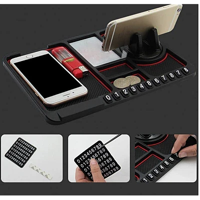 Suport telefon auto tip covoras antiderapant pad masina afisare numar telefon fixare pe bord Suport telefon auto tip covoras antiderapant pad masina afisare numar telefon fixare pe bord