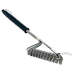Perie de curatat gratar Inox 45 x 12 x 6 cm Negru/Argintiu