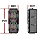 Boxa portabila ZQS8229W cu microfon putere 40W baterie 4500mAh LED 2x8inch