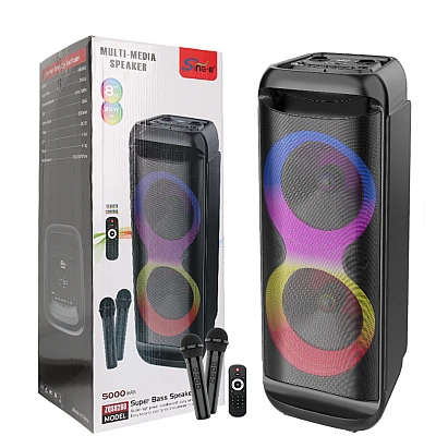 Boxa portabila ZQS 8288 de 8x2 inch putere 5000mah cu 2 microfoane Boxa portabila ZQS 8288 de 8x2 inch putere 5000mah cu 2 microfoane