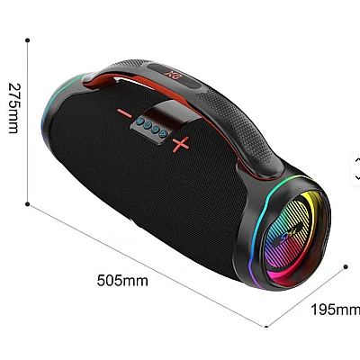 Boxa ZQS X8W subwoofer de 100W player audio portabil de inalta calitate cu 2 microfoane