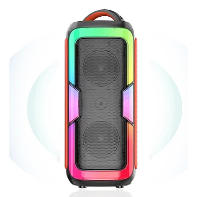 Boxa bluetooth portabila JQS4407 de 4x2 inch putere 50W cu microfon