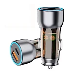 Incarcator auto QCD712 putere 53W 1 USB A  + 1 USB C
