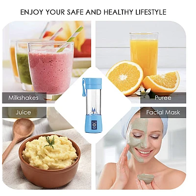Mini blender portabil alimentare prin USB electric colorat Mini blender portabil alimentare prin USB electric colorat