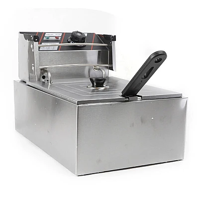 Friteuza electrica profesionala 6L putere 2500W carcasa din otel inoxidabi Friteuza electrica profesionala 6L putere 2500W carcasa din otel inoxidabi